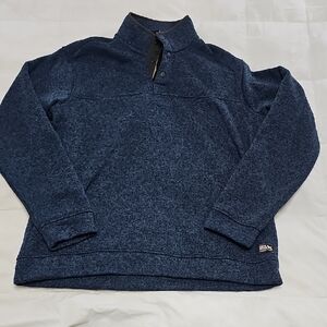 Eddie Bauer Men's Navy Zip Up Sweater